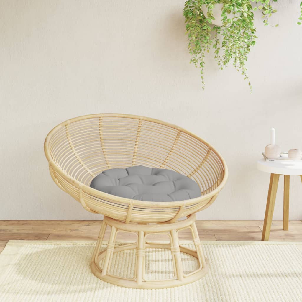 Round Cushion Grey Ø 60 x11 cm Oxford Fabric