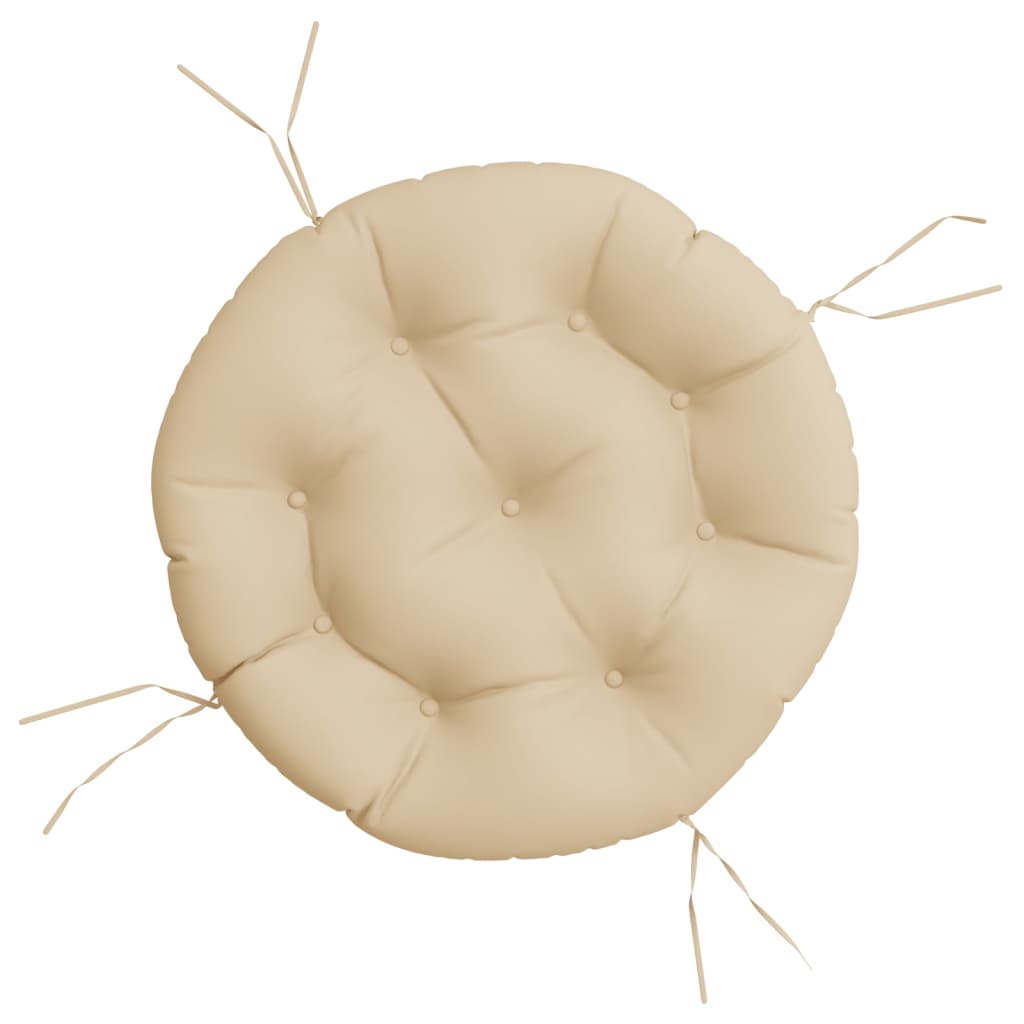 Round Cushion Beige Ø 60 x11 cm Oxford Fabric