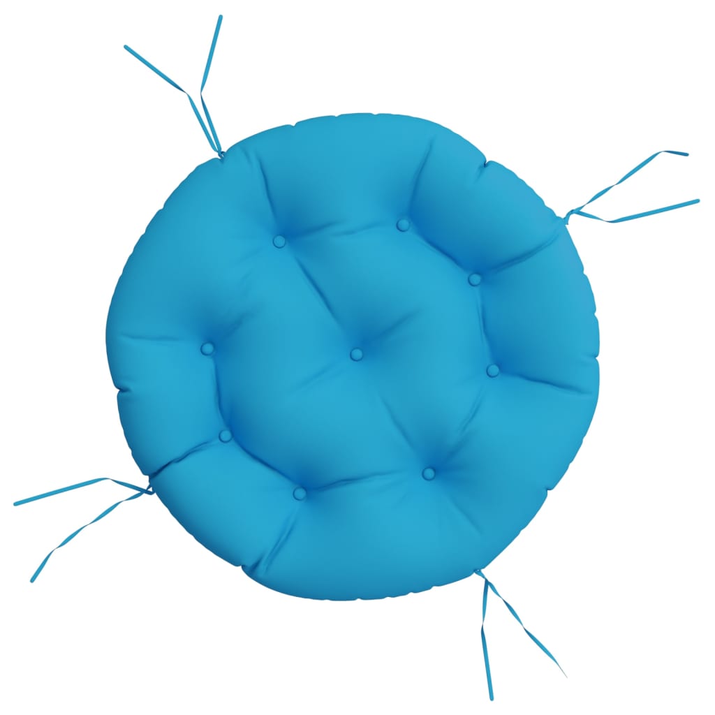 Round Cushion Light Blue Ø 60 x11 cm Oxford Fabric