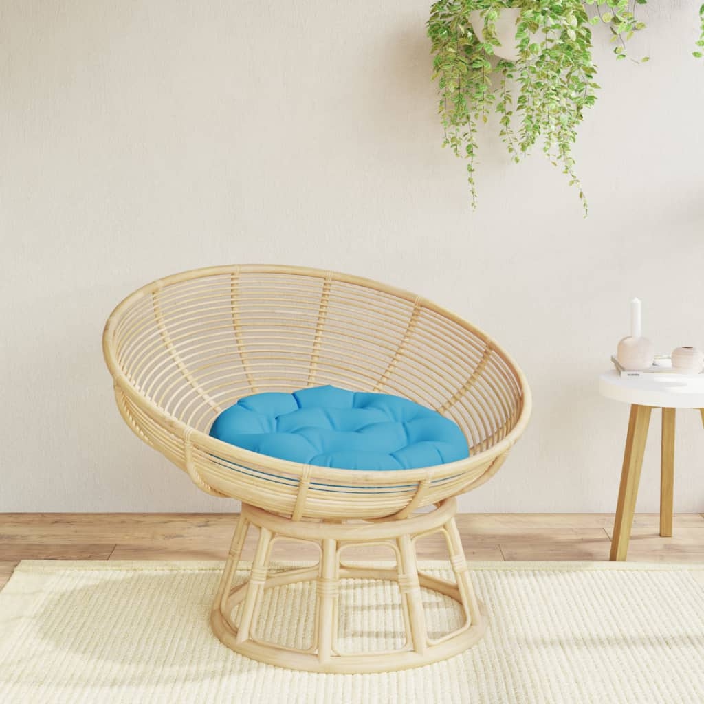 Round Cushion Light Blue Ø 60 x11 cm Oxford Fabric