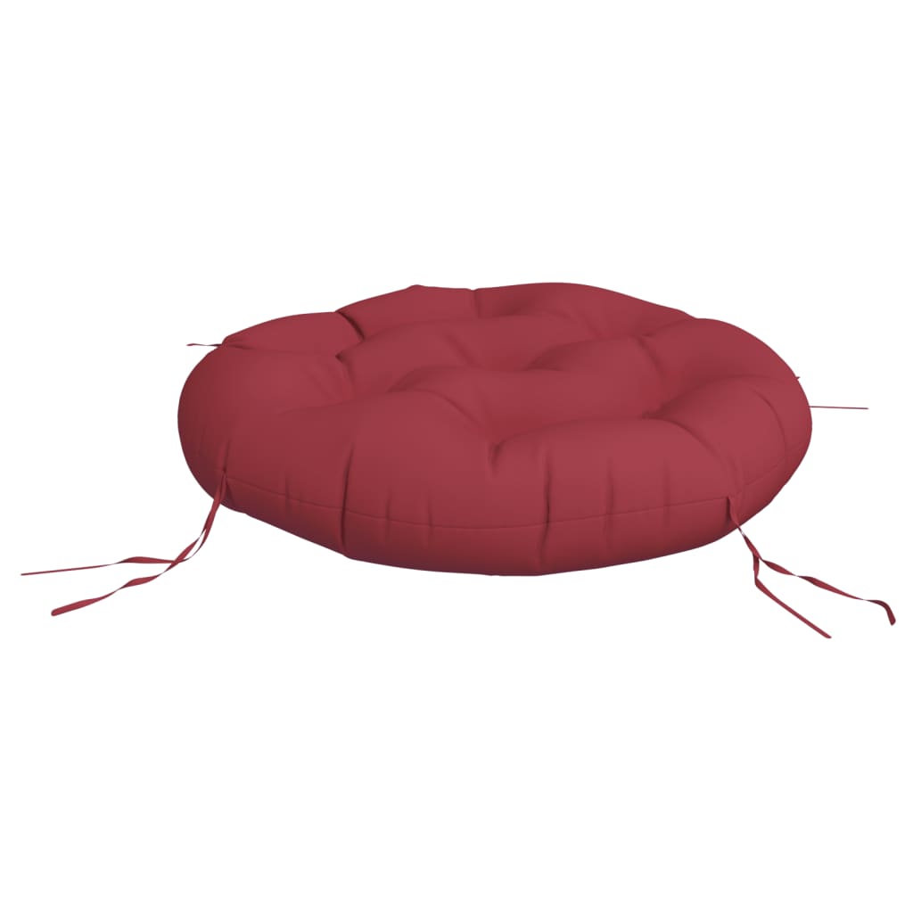 Round Cushion Wine Red Ø 60 x11 cm Oxford Fabric
