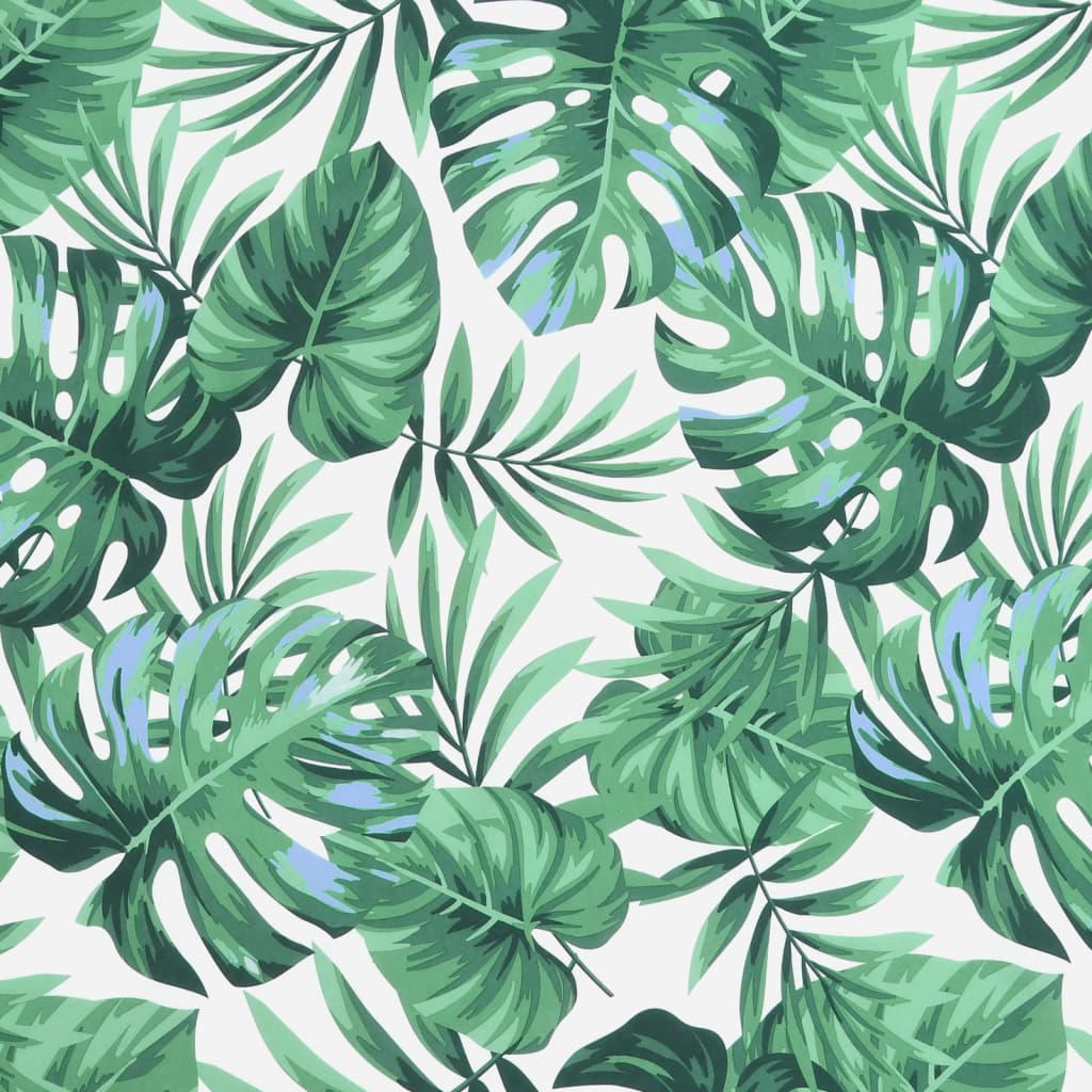 Round Cushion Leaf Pattern Ø 60 x11 cm Oxford Fabric