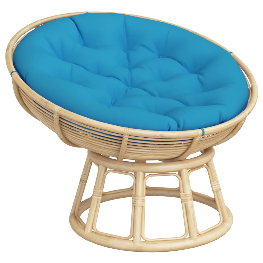Round Cushion Light Blue Ø 100 x11 cm Oxford Fabric