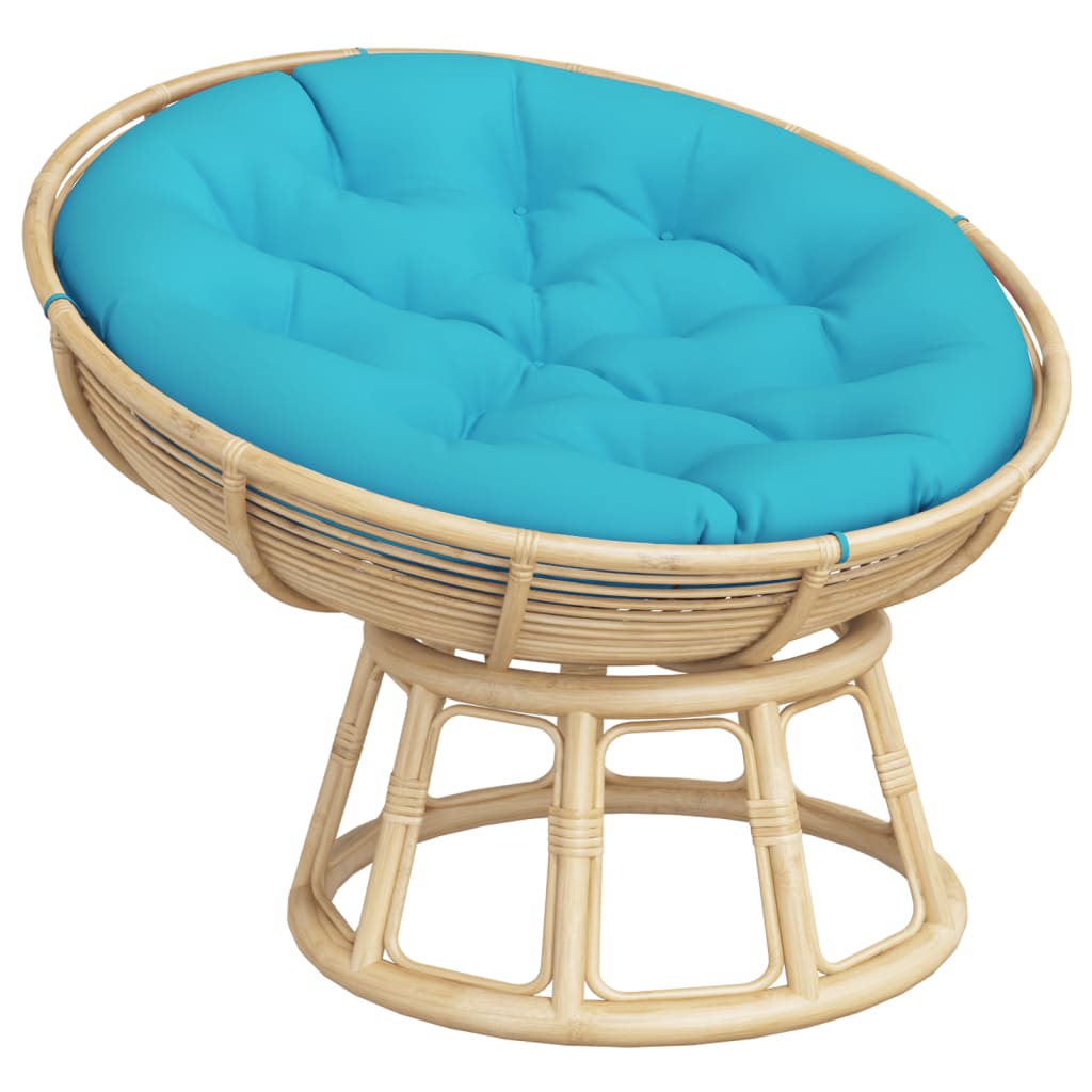 Round Cushion Turquoise Ø 100 x11 cm Oxford Fabric