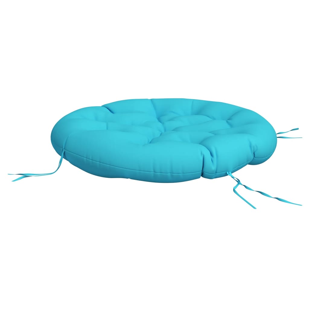 Round Cushion Turquoise Ø 100 x11 cm Oxford Fabric