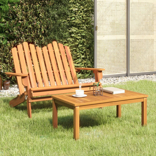 vidaXL 2 Piece Adirondack Garden Lounge Set Solid Wood Acacia