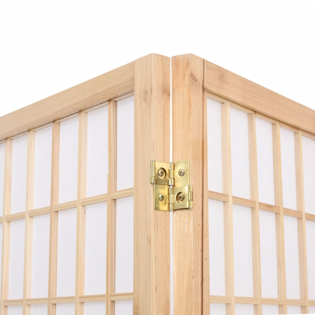 Folding 3-Panel Room Divider Japanese Style 120x170 cm