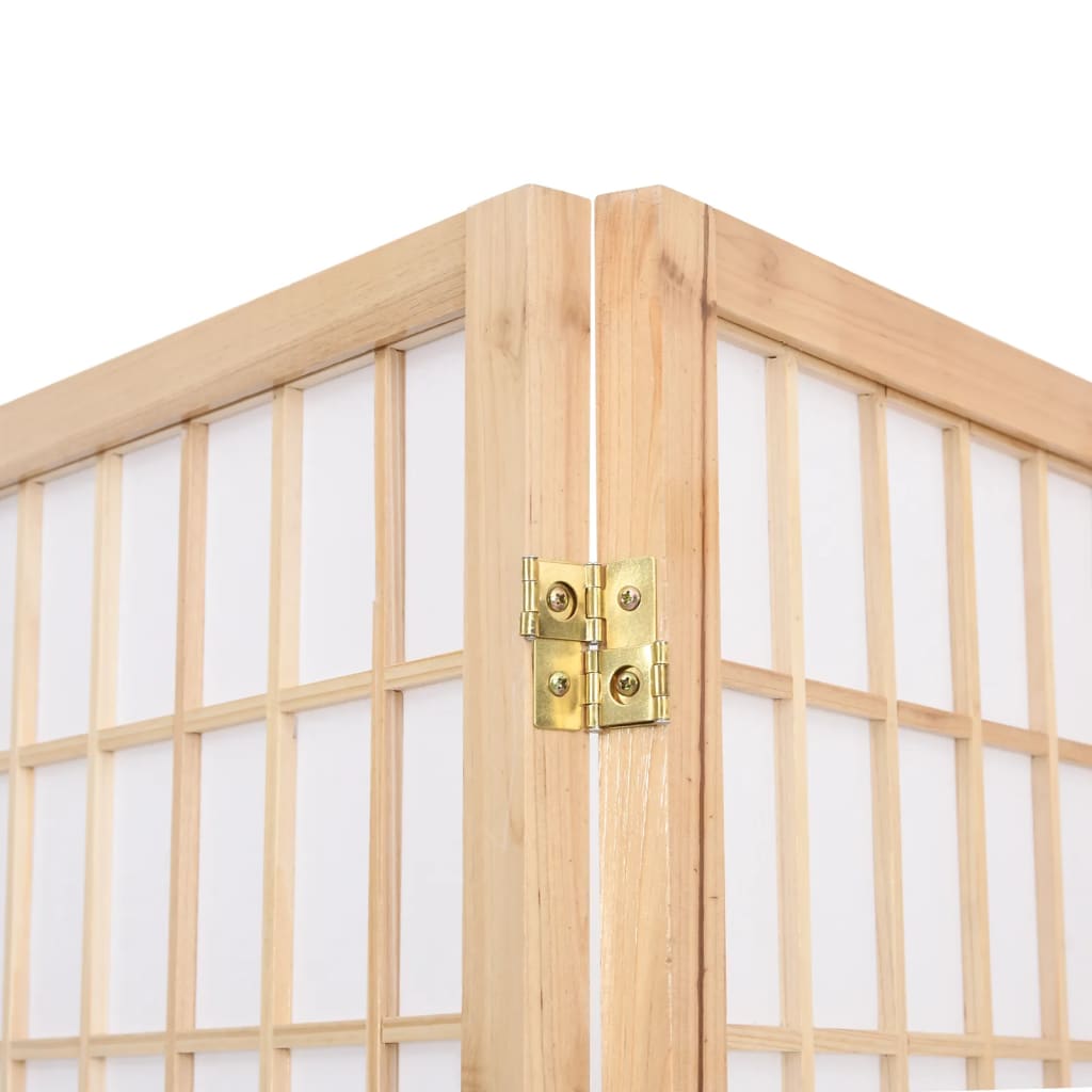 Folding 5-Panel Room Divider Japanese Style 200x170 cm