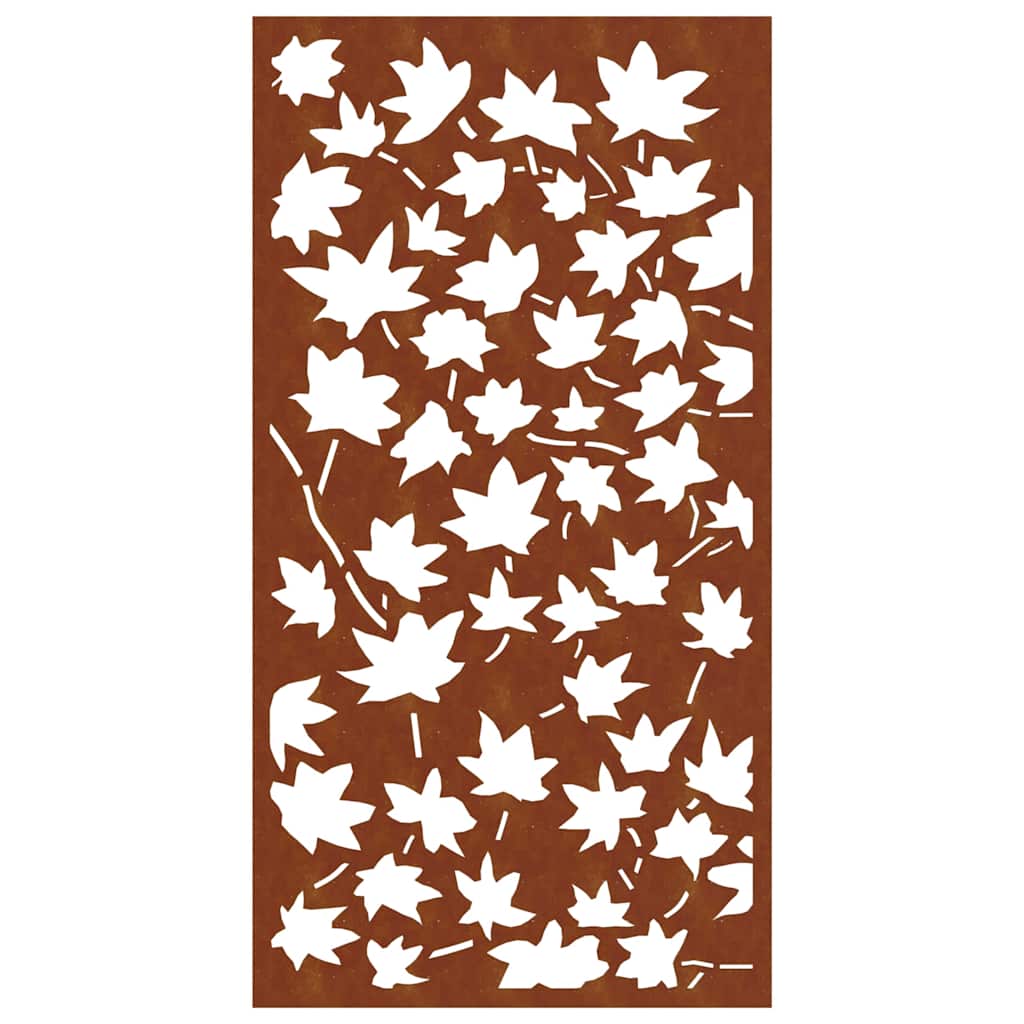 Garden Wall Decoration 105x55 cm Corten Steel Maple Leaf Design