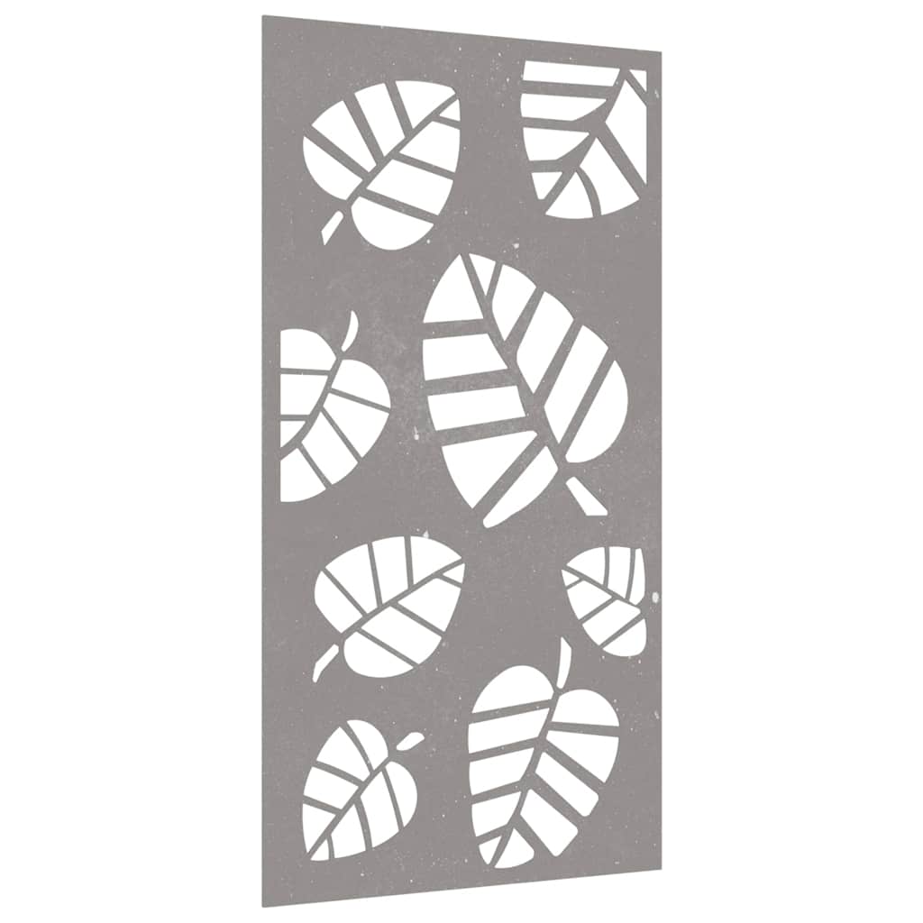 824488 vidaXL Garden Wall Decoration 105x55 cm Corten Steel Leaf Design