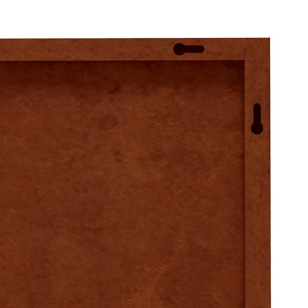 824511 vidaXL Garden Wall Decorations 3 pcs 105x55 cm Corten Steel Tree Design