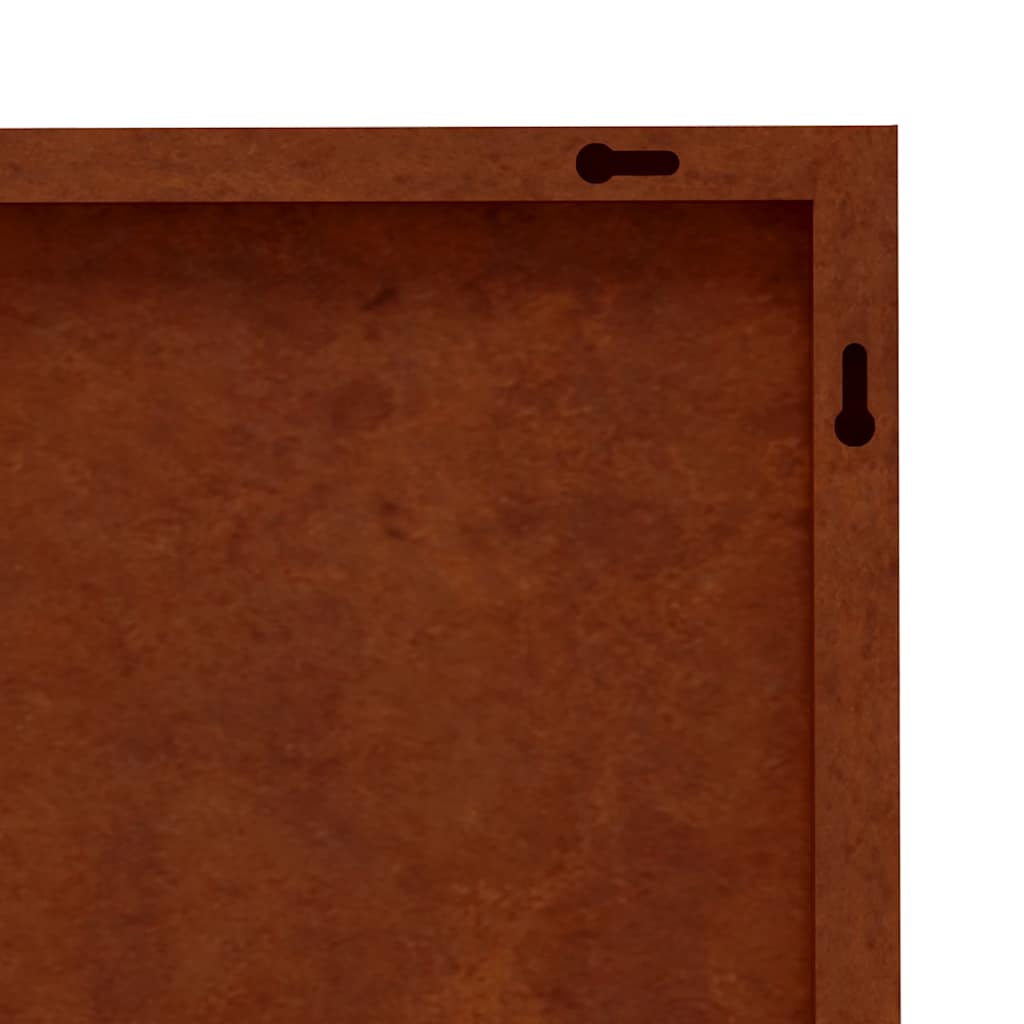 824512 vidaXL Garden Wall Decorations 3 pcs 105x55 cm Corten Steel Sun Design