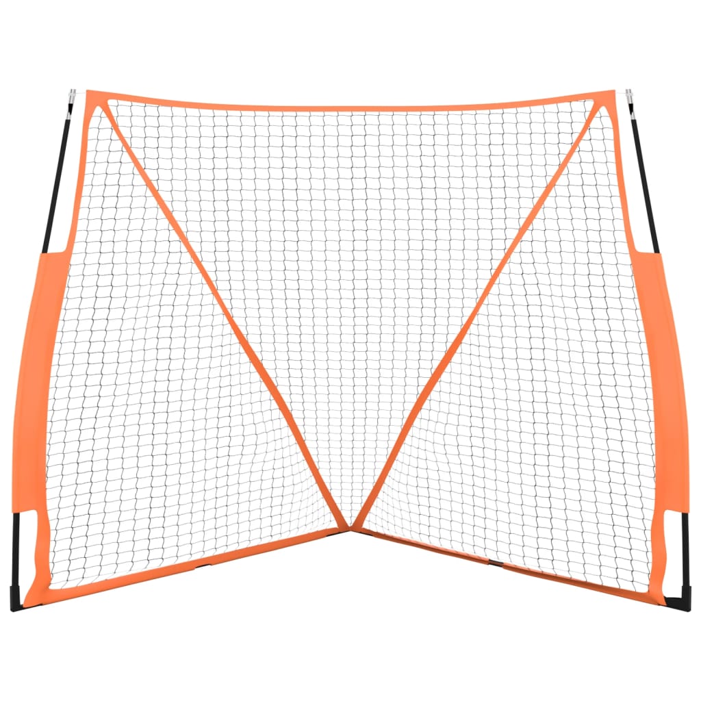 Portable Baseball Net Orange&Black 183x182x183 cm