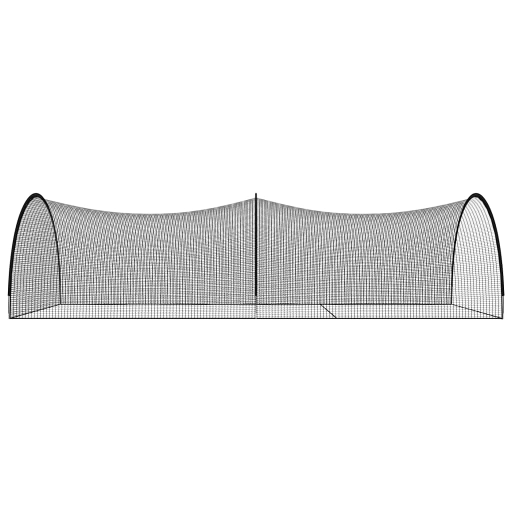 Baseball Batting Cage Net Black 900x400x250 cm Polyester