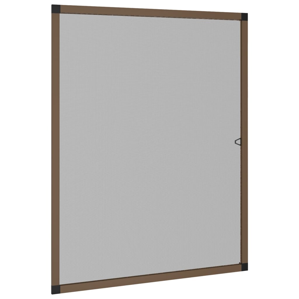 Insect Screen for Windows Brown 80x100 cm