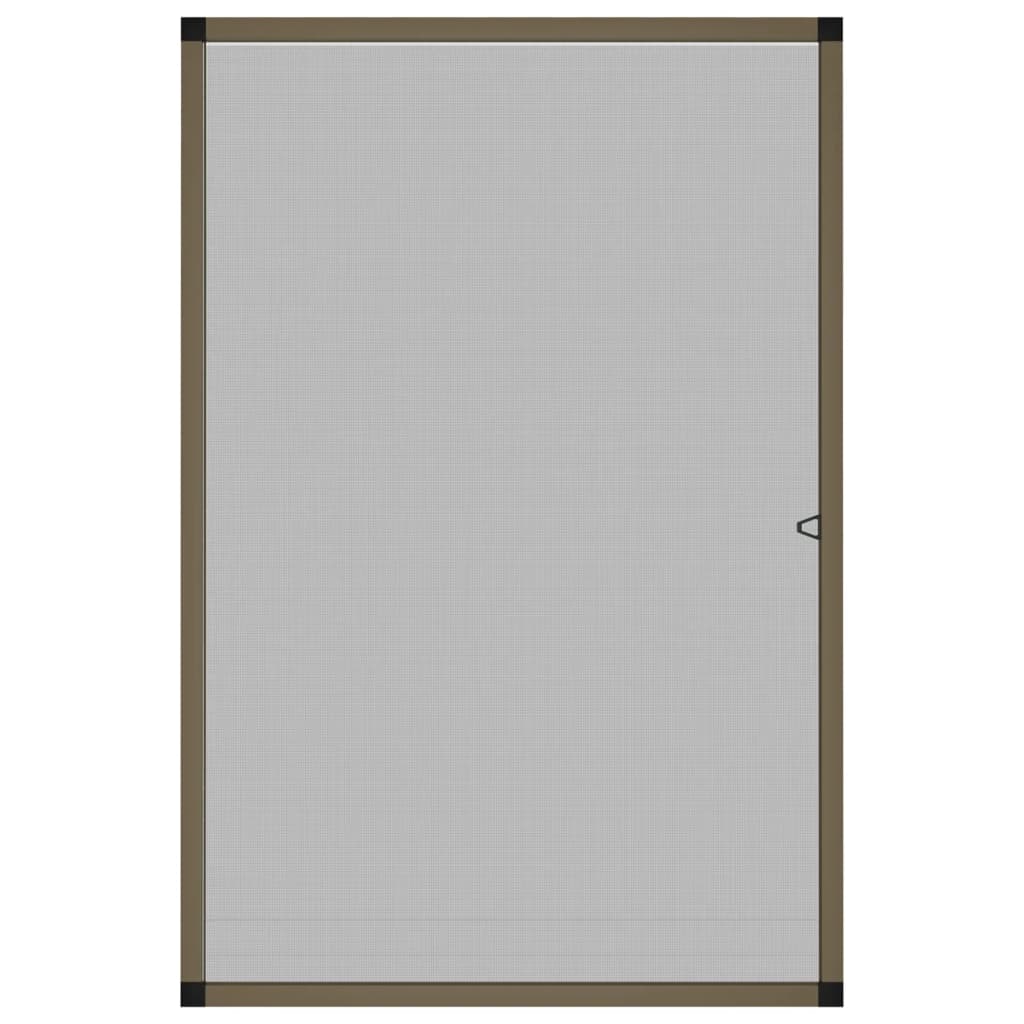 Insect Screen for Windows Brown 80x120 cm