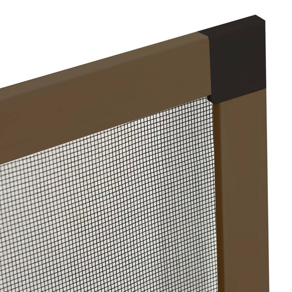 Insect Screen for Windows Brown 80x120 cm