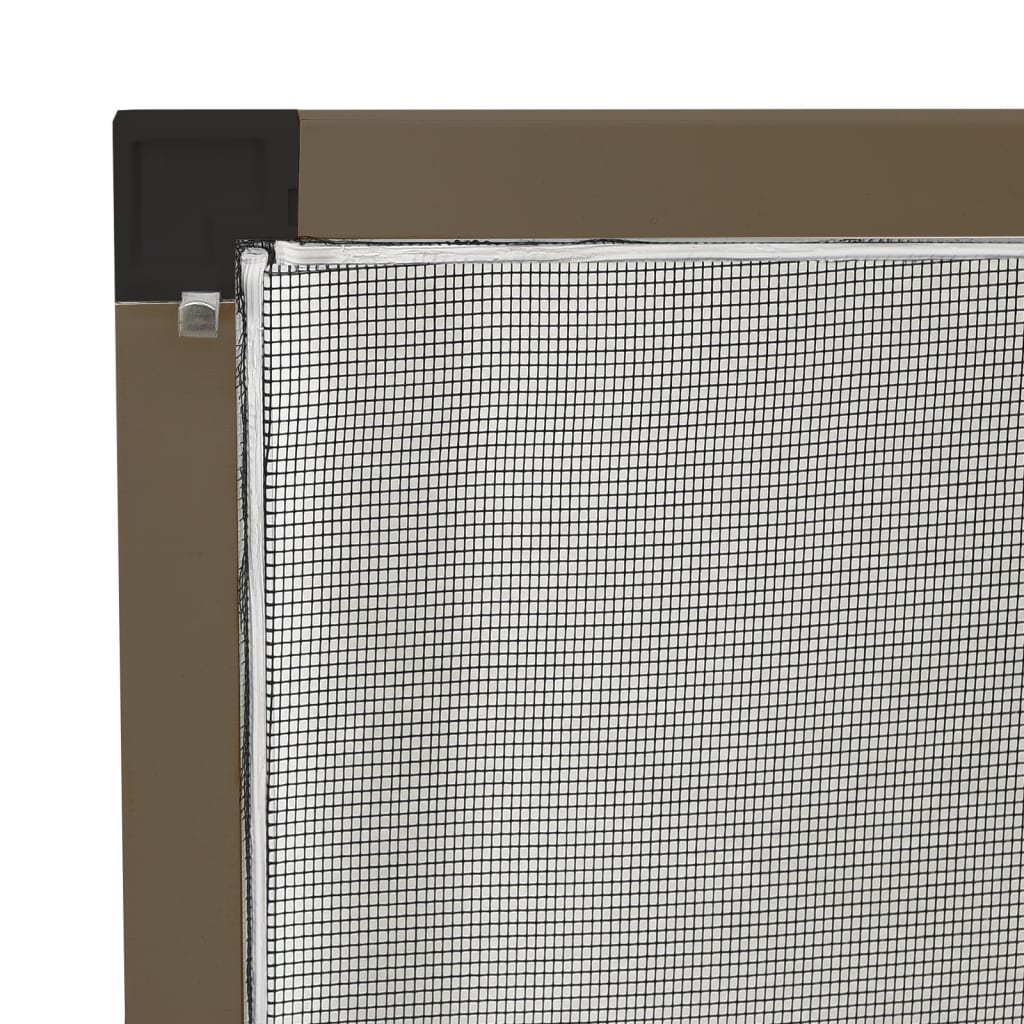 Insect Screen for Windows Brown 80x120 cm