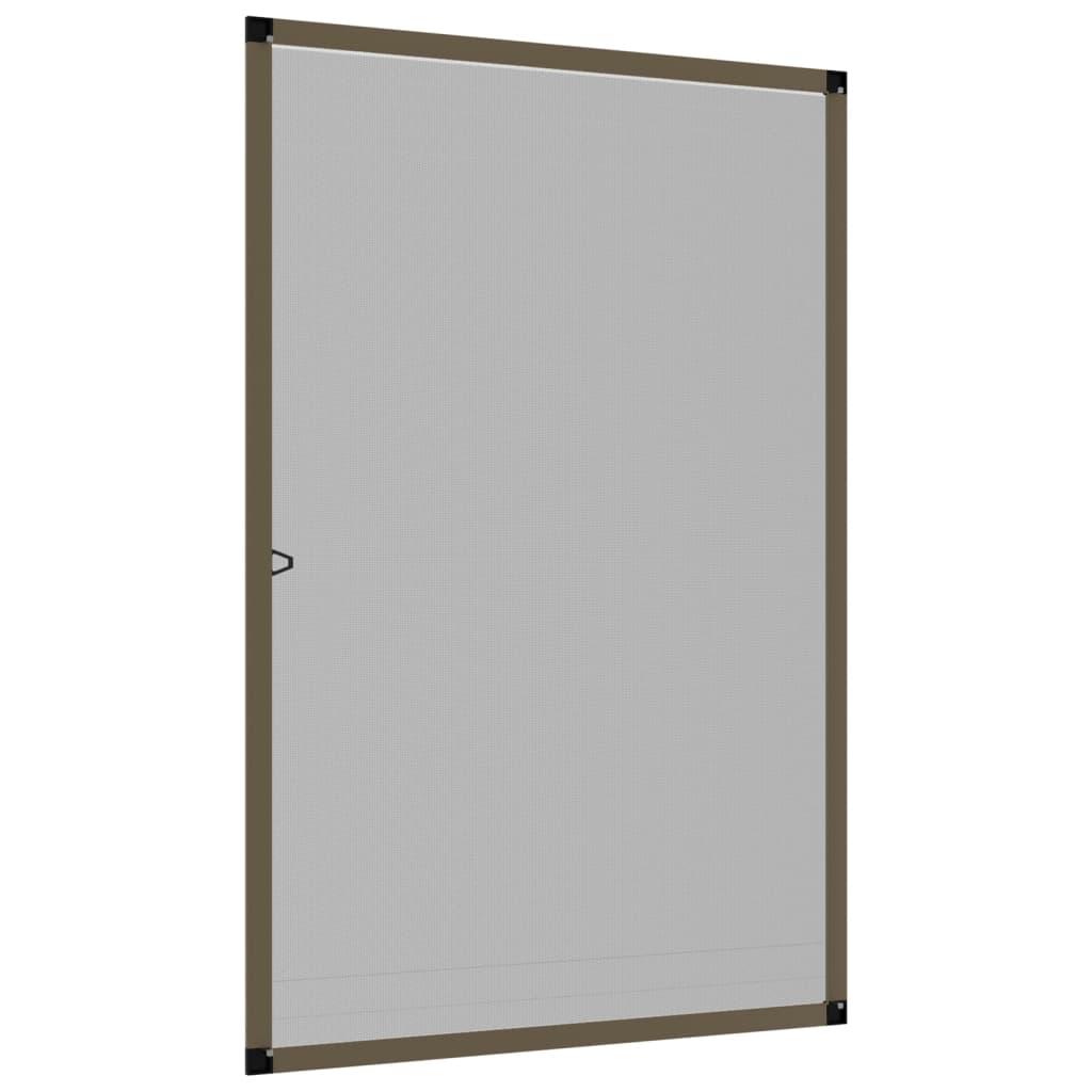 Insect Screen for Windows Brown 90x120 cm