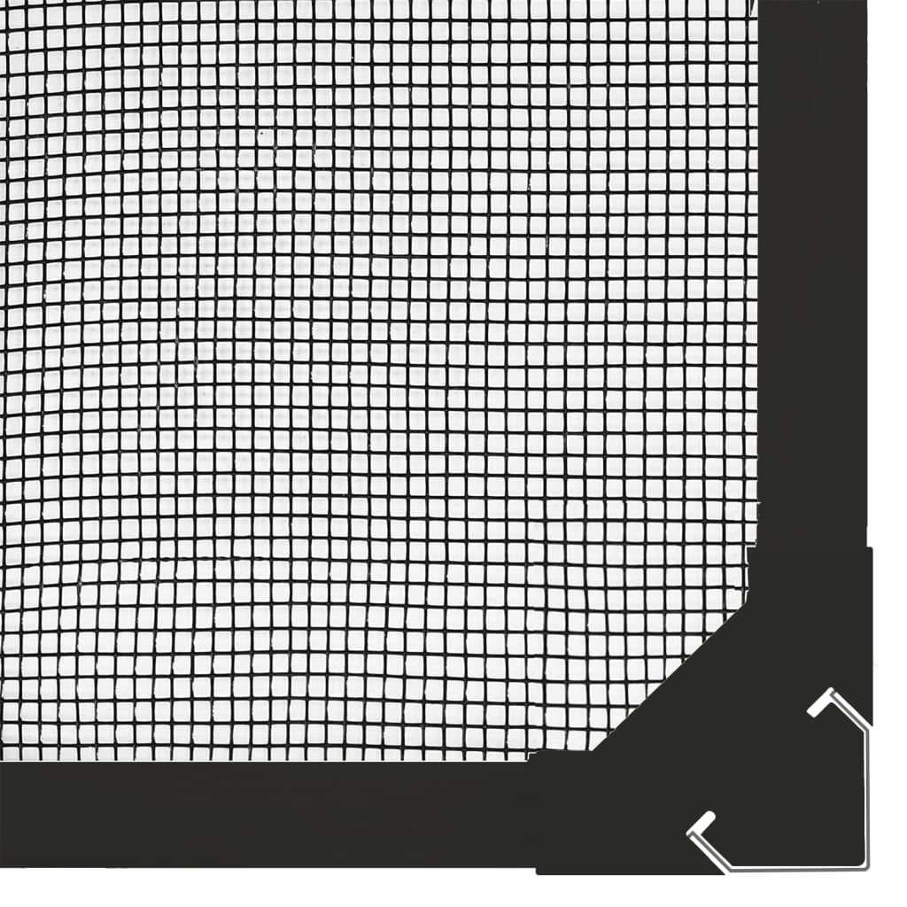 Magnetic Insect Screen for Windows Anthracite 120x140 cm