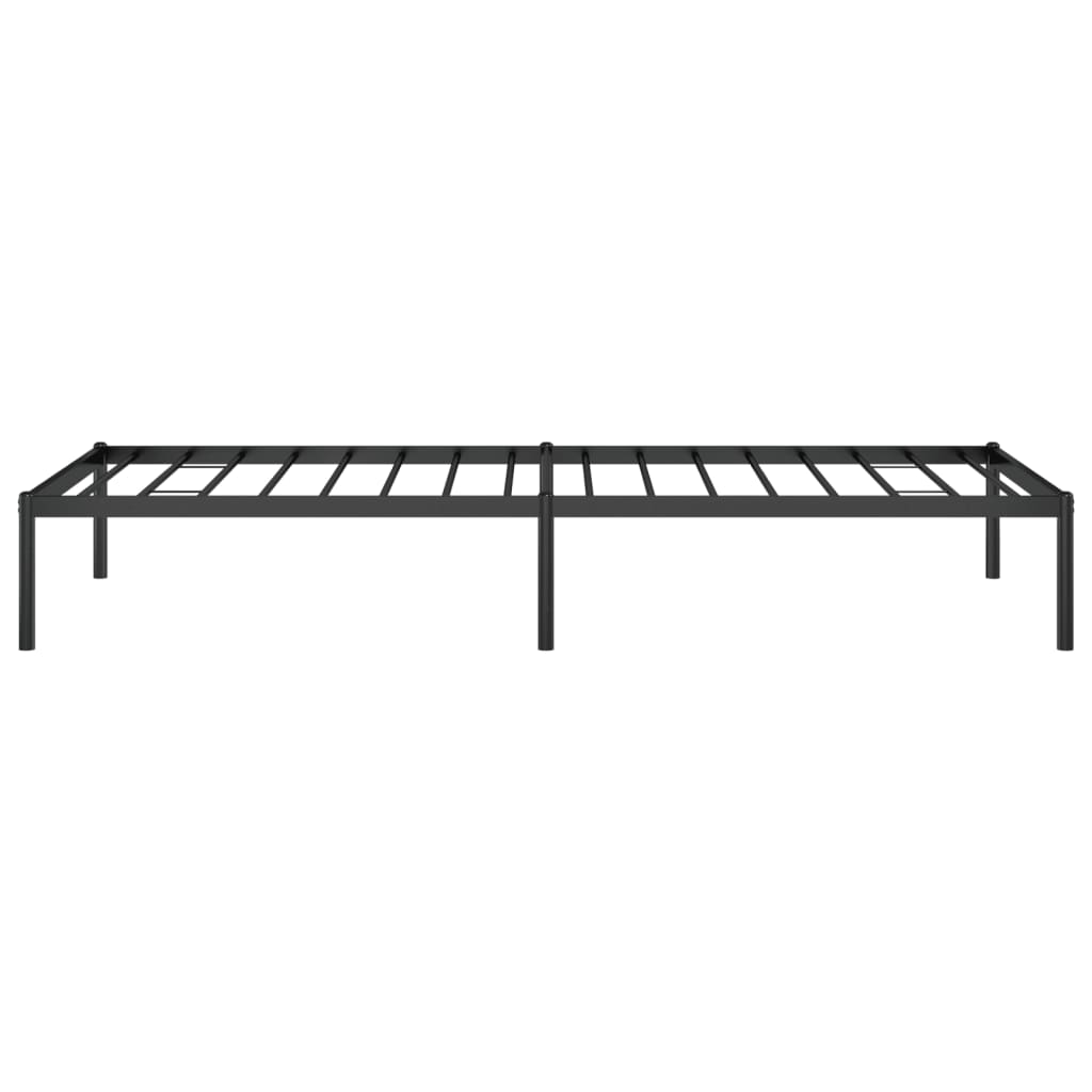Metal Bed Frame without Mattress Black 80x200cm
