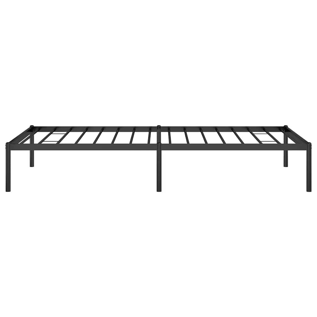Metal Bed Frame without Mattress Black 90x190cm