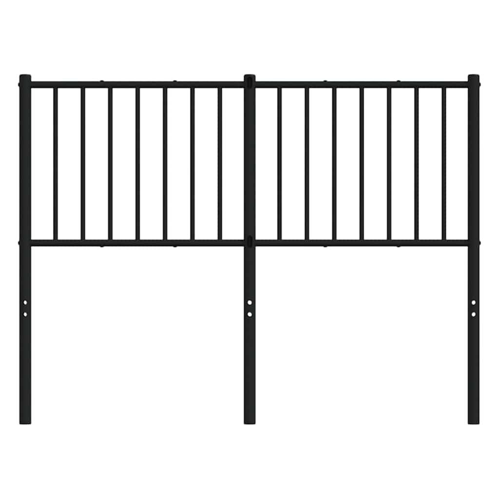 Metal Replace Headboard Black 120 cm