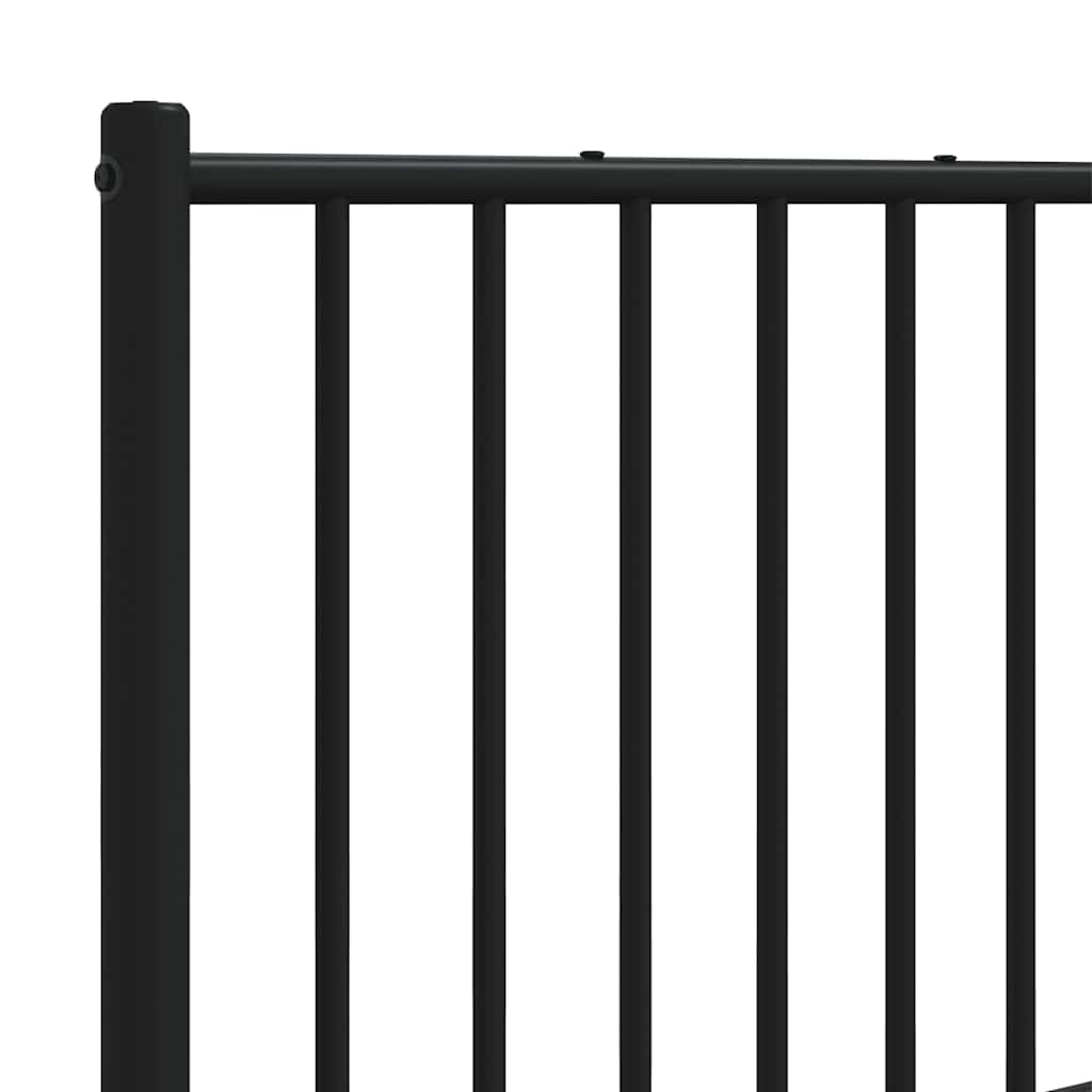 Metal Replace Headboard Black 120 cm