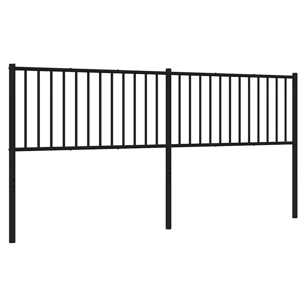 Metal Replace Headboard Black 193 cm