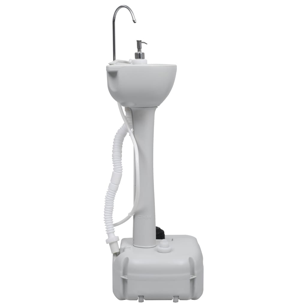 vidaXL Portable Camping Toilet and Handwash Stand Set