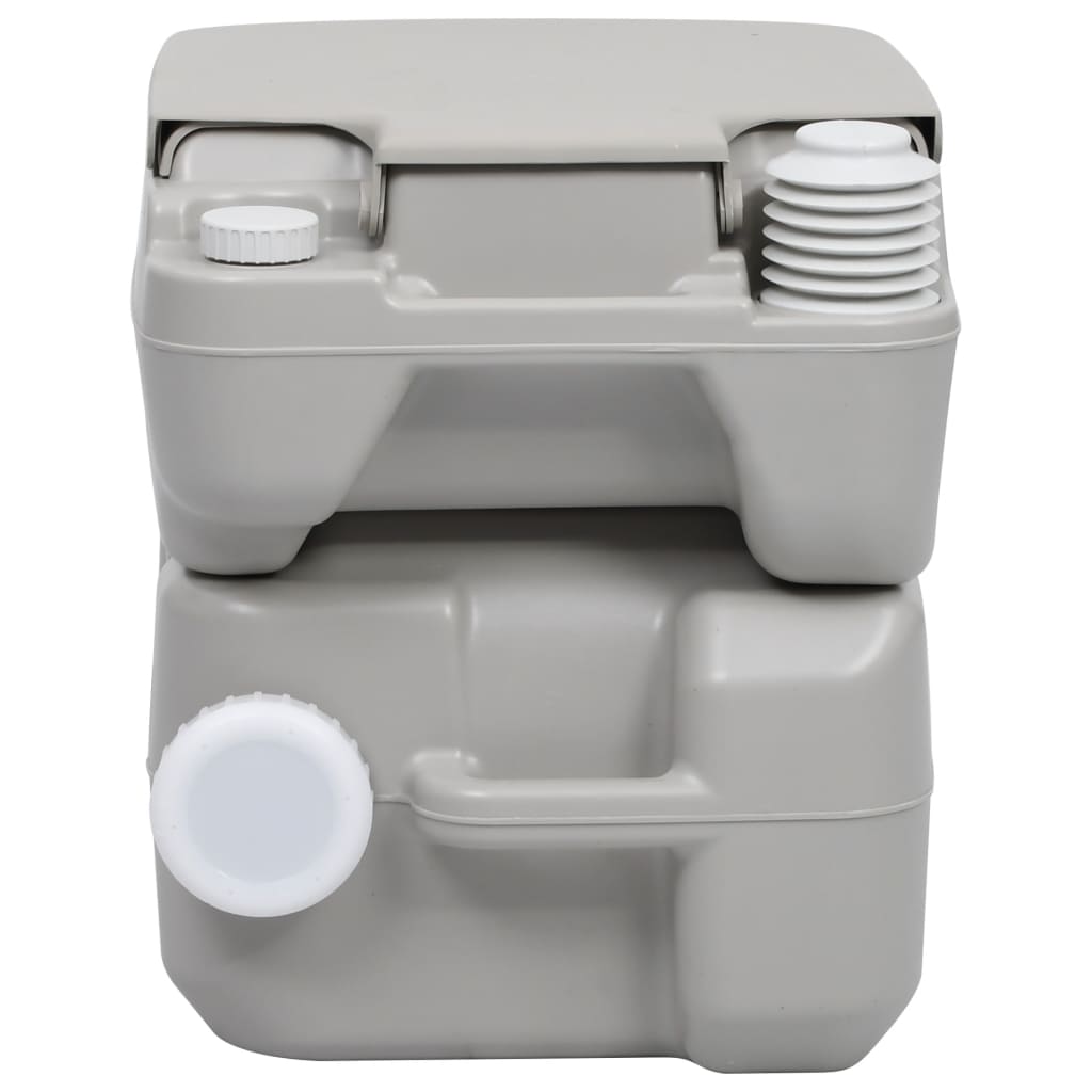 vidaXL Portable Camping Toilet and Handwash Stand Set with Water Tank