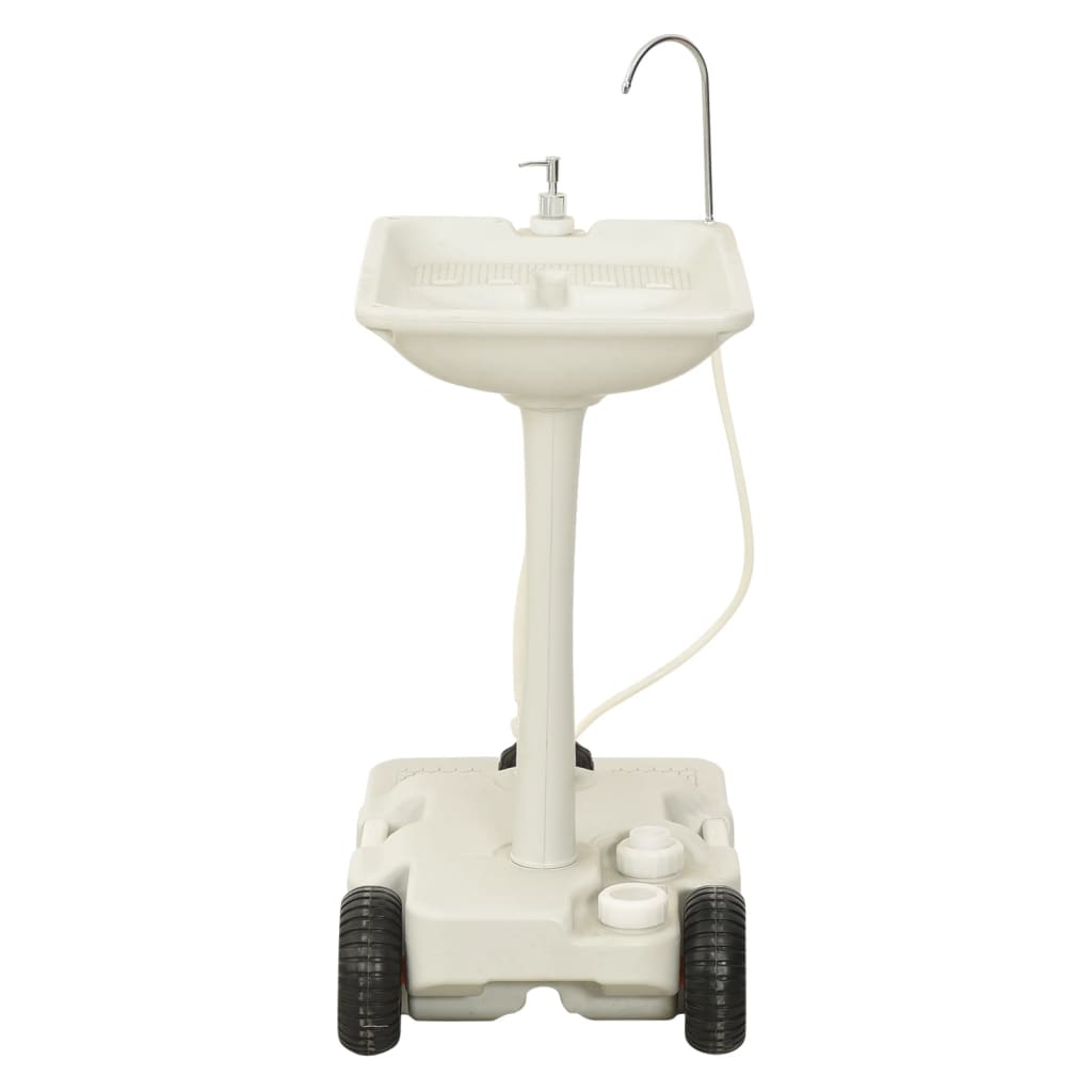 vidaXL Portable Camping Toilet and Handwash Stand Set with Water Tank