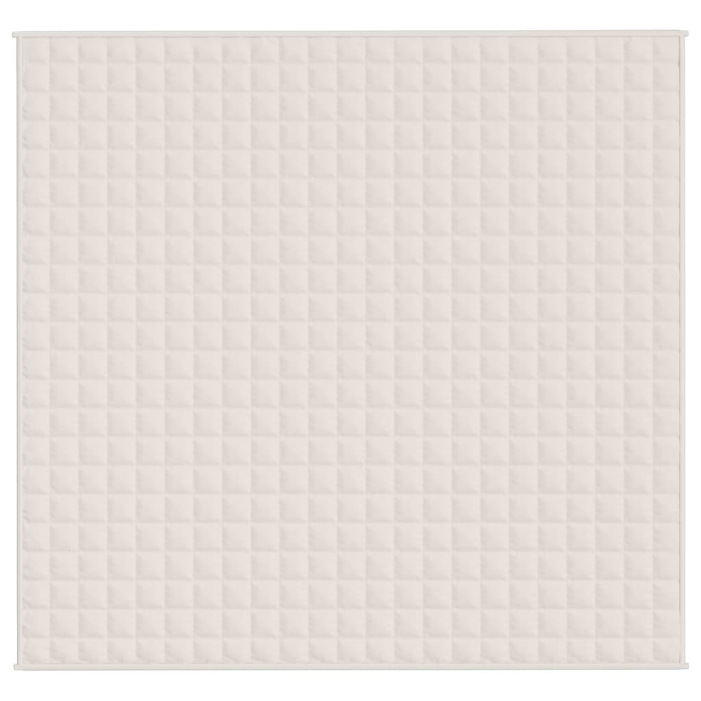 Weighted Blanket Light Cream 220x230 cm King 11 kg Fabric