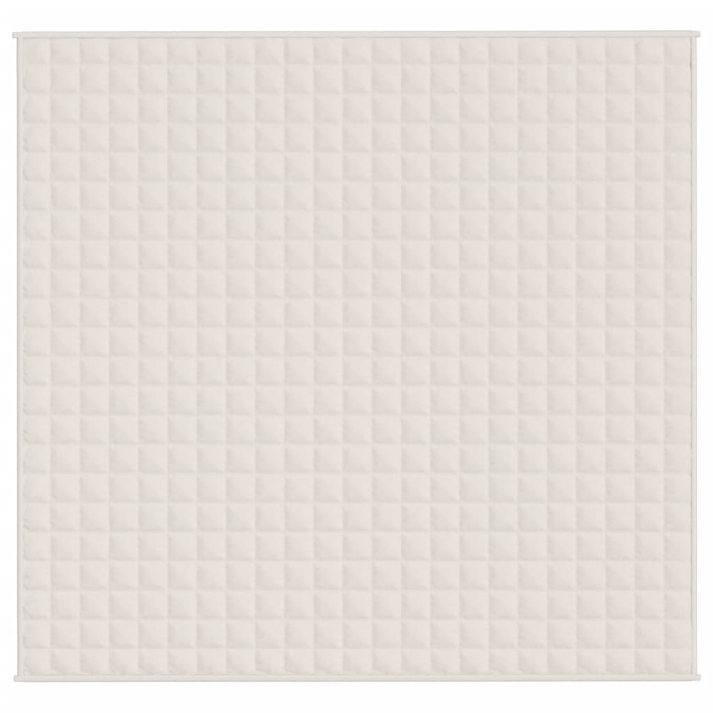 Weighted Blanket Light Cream 220x240 cm King 11 kg Fabric