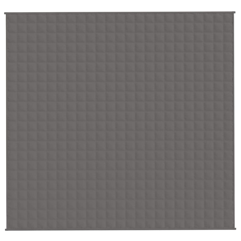 Weighted Blanket Grey 220x230 cm King 15 kg Fabric