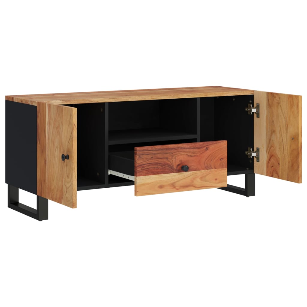 TV Cabinet 105x33,5x46 cm Solid Wood Acacia&Engineered Wood