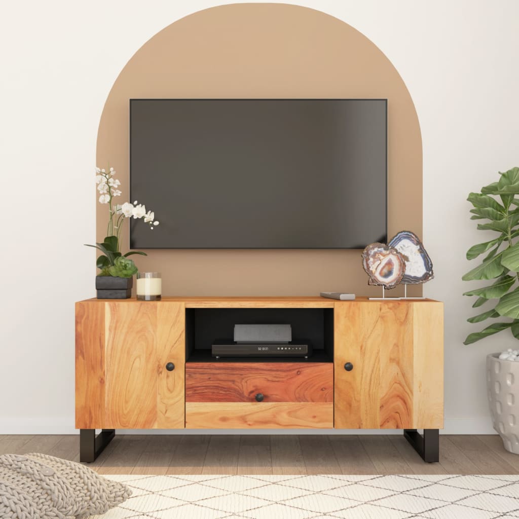 TV Cabinet 105x33,5x46 cm Solid Wood Acacia&Engineered Wood