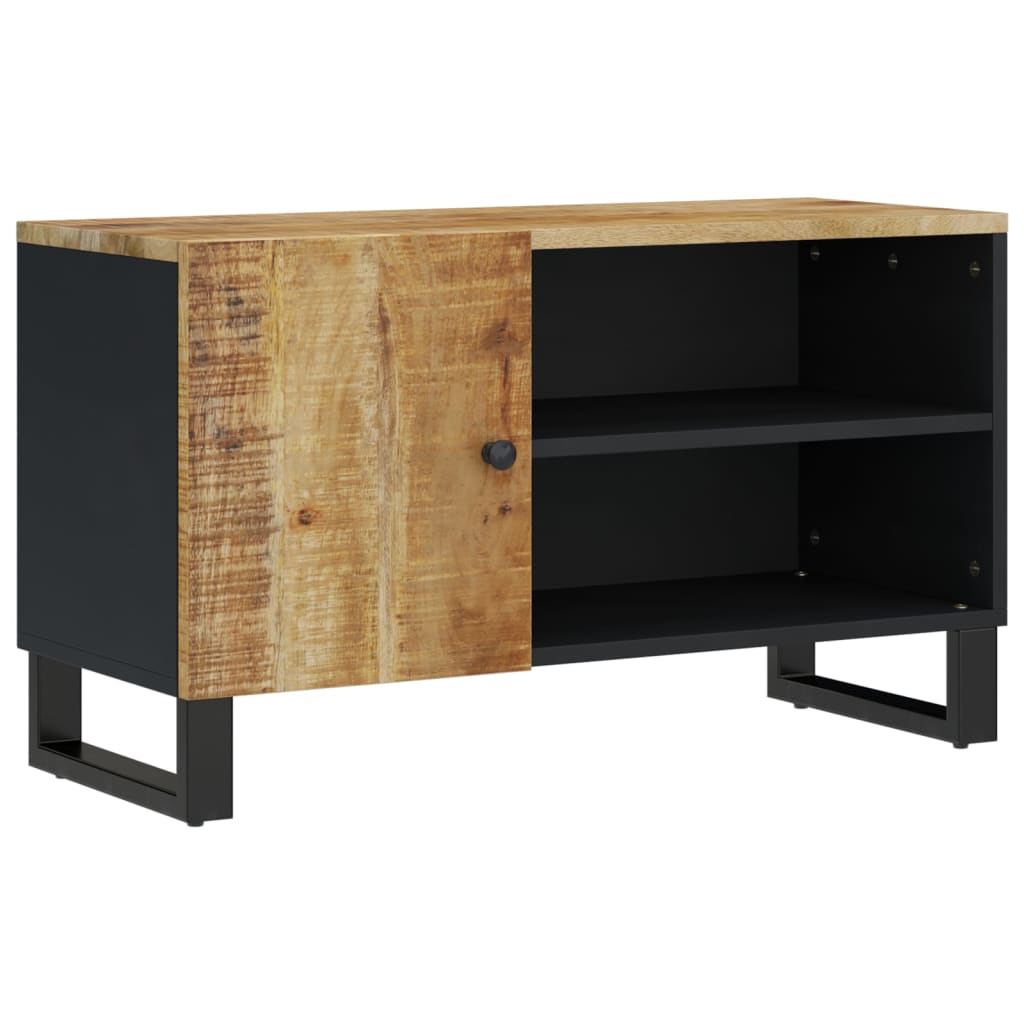 TV Cabinet 80x33x46 cm Solid Wood Mango&Engineered Wood