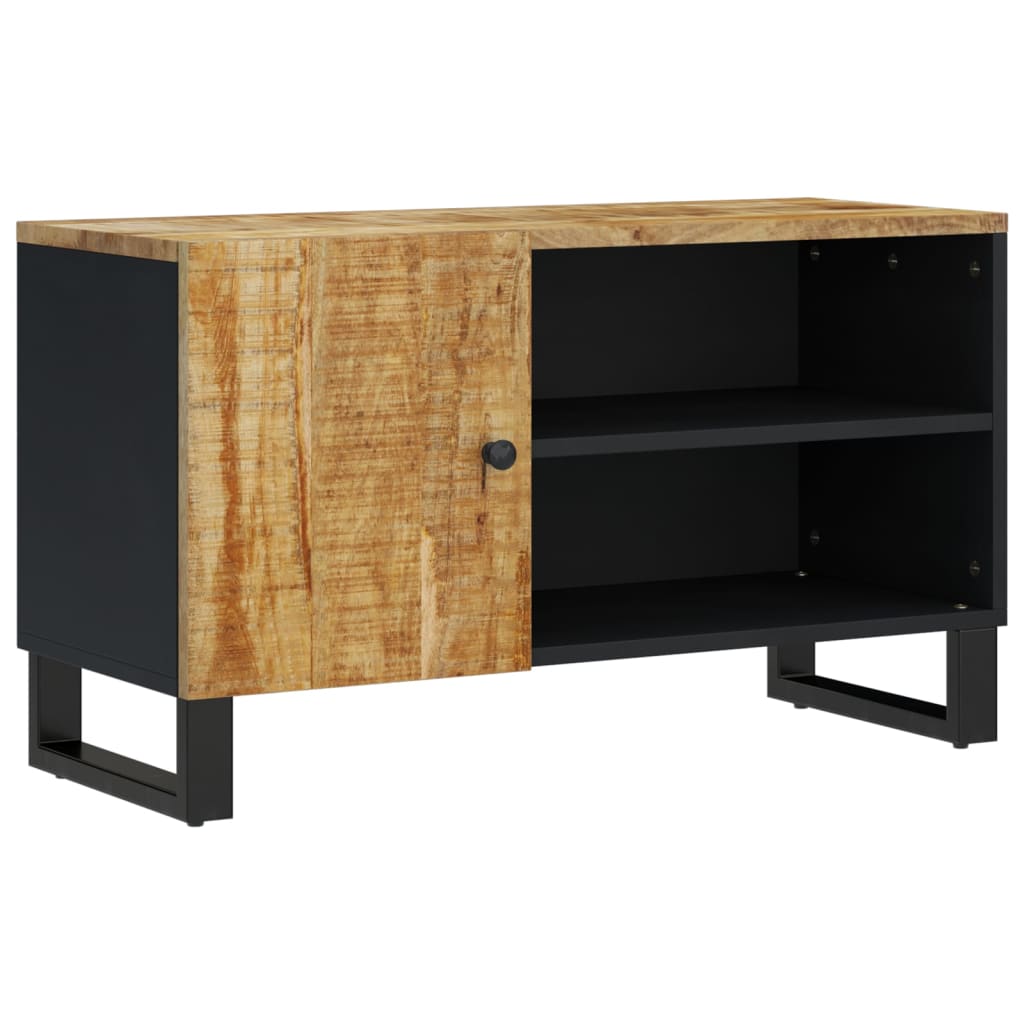 TV Cabinet 80x33x46 cm Solid Wood Mango&Engineered Wood