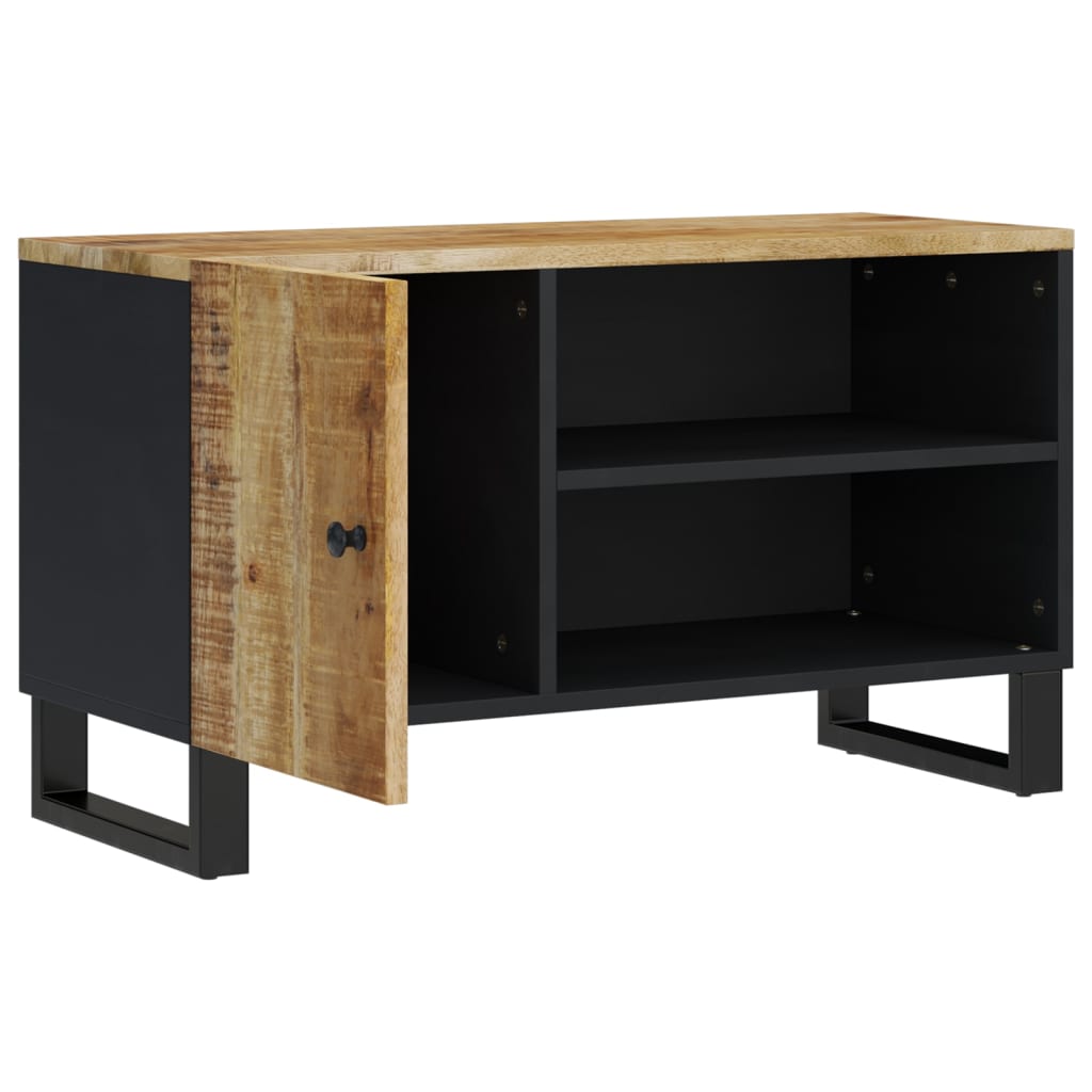 TV Cabinet 80x33x46 cm Solid Wood Mango&Engineered Wood