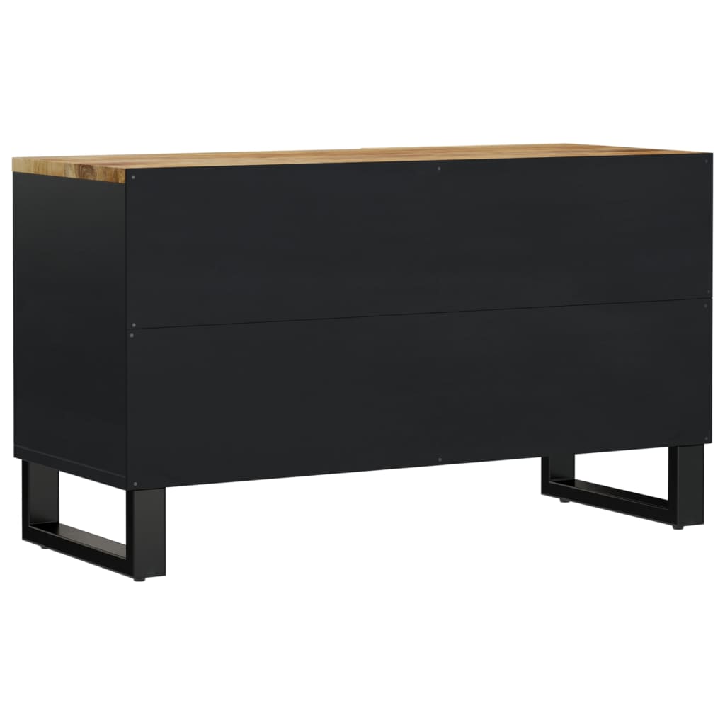 TV Cabinet 80x33x46 cm Solid Wood Mango&Engineered Wood