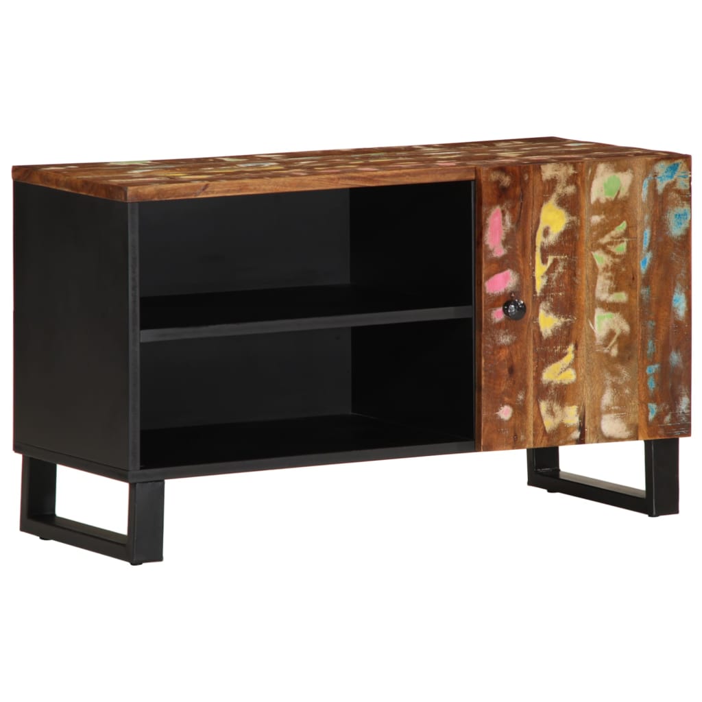 vidaXL TV Cabinet 80x33x46 cm Solid Wood Reclaimed&Engineered Wood