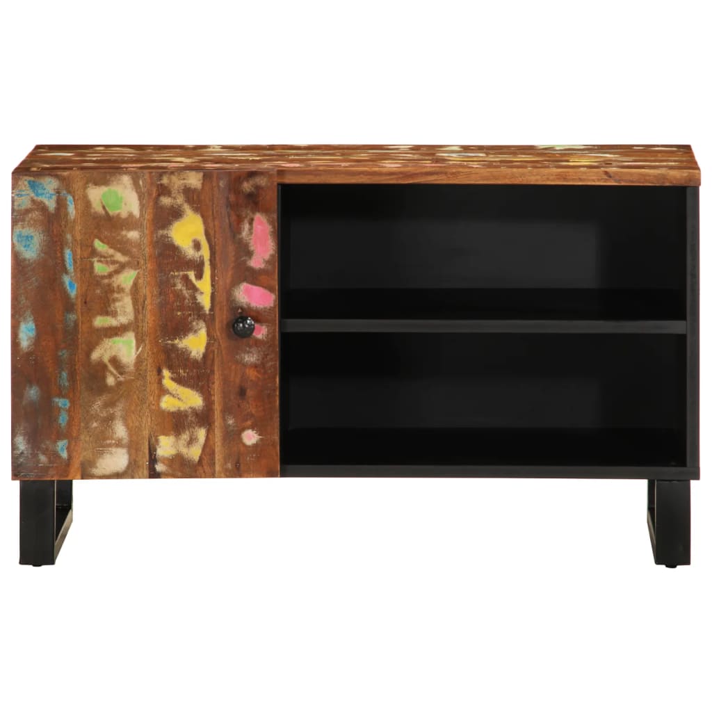 vidaXL TV Cabinet 80x33x46 cm Solid Wood Reclaimed&Engineered Wood