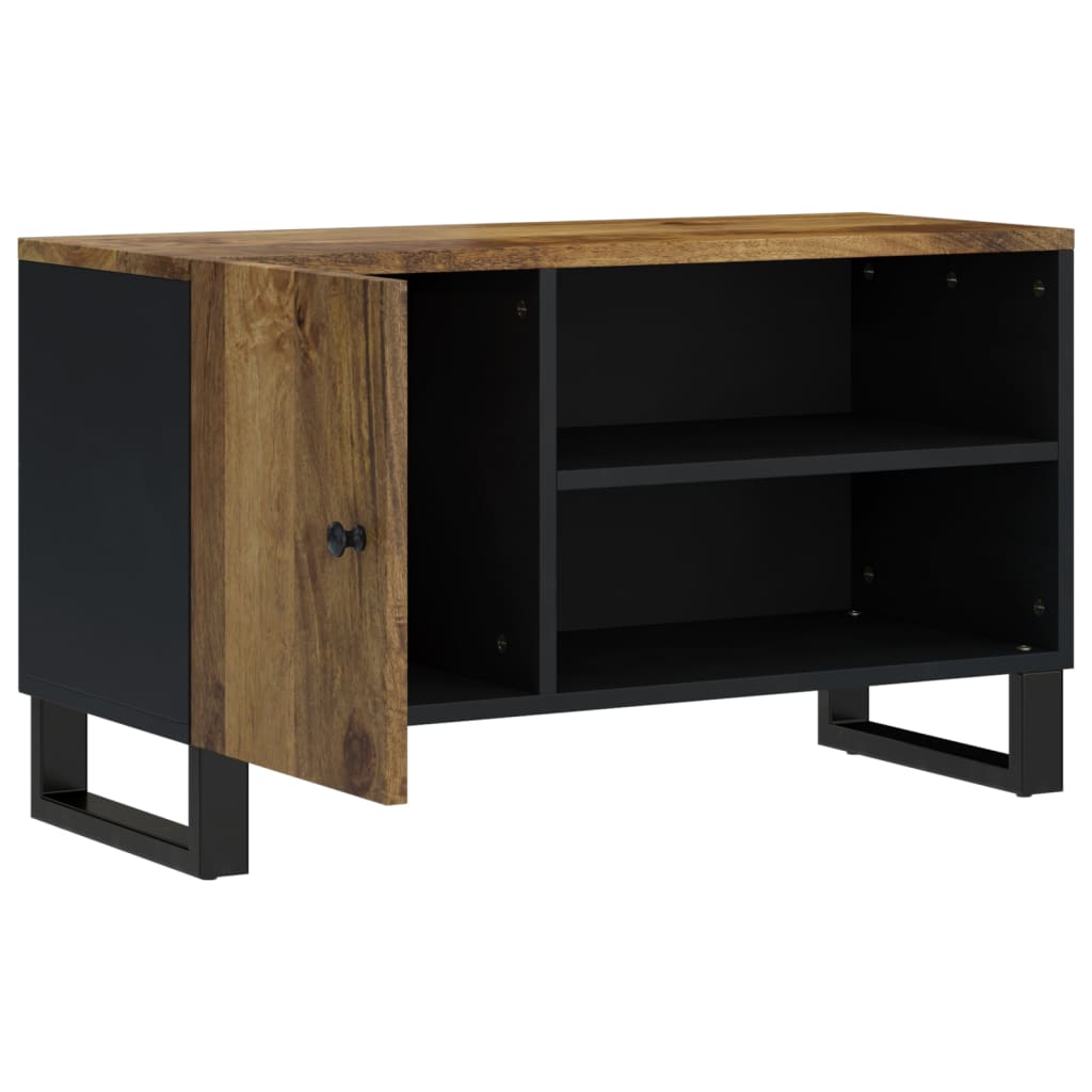 TV Cabinet 80x33x46 cm Solid Wood Mango&Engineered Wood