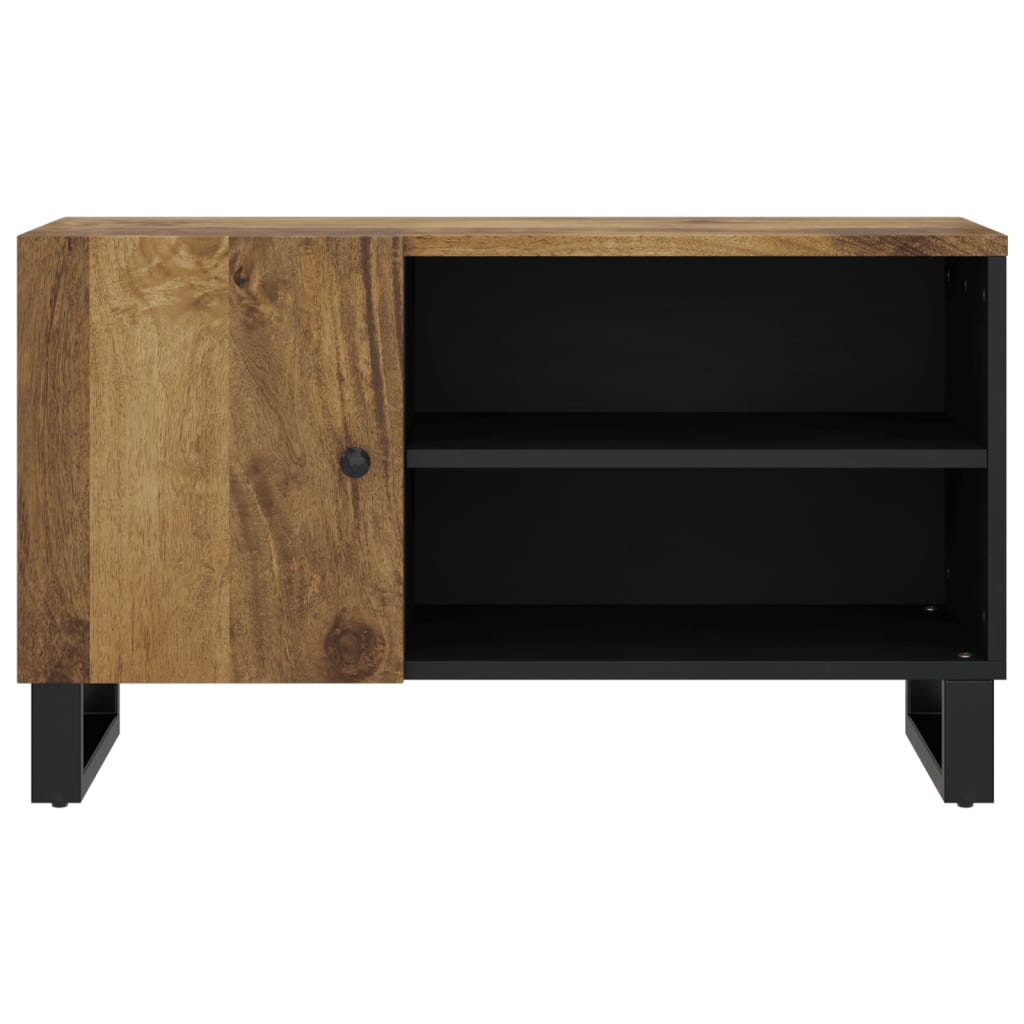 TV Cabinet 80x33x46 cm Solid Wood Mango&Engineered Wood