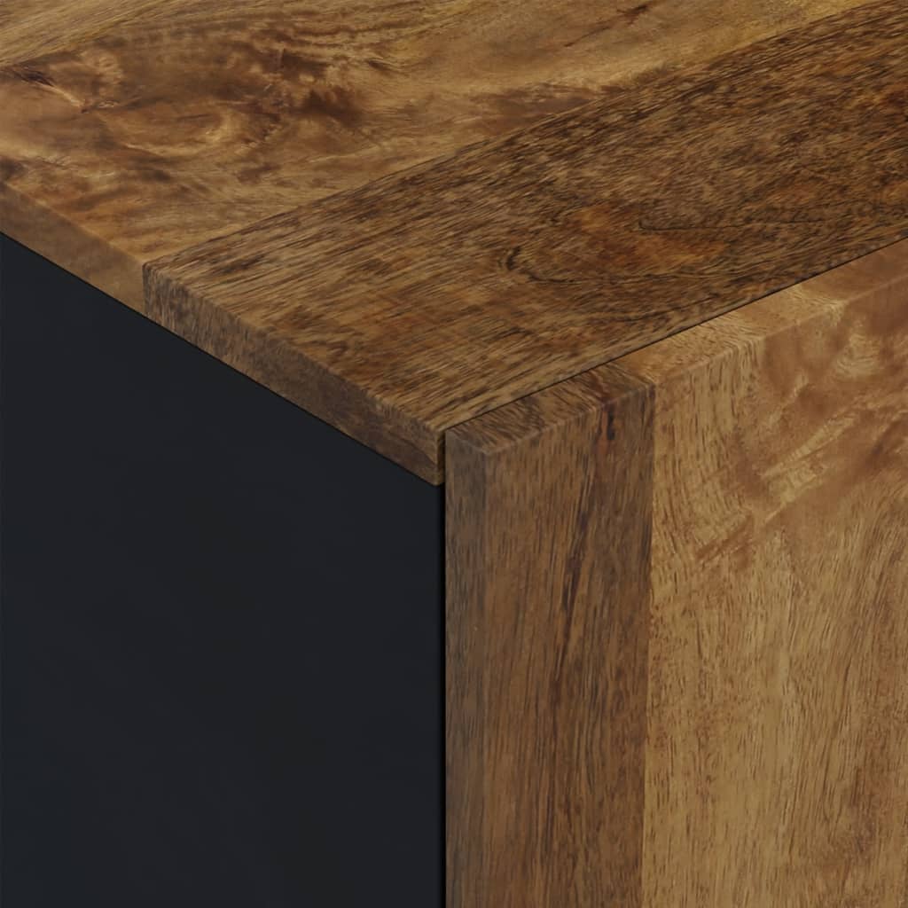 TV Cabinet 80x33x46 cm Solid Wood Mango&Engineered Wood