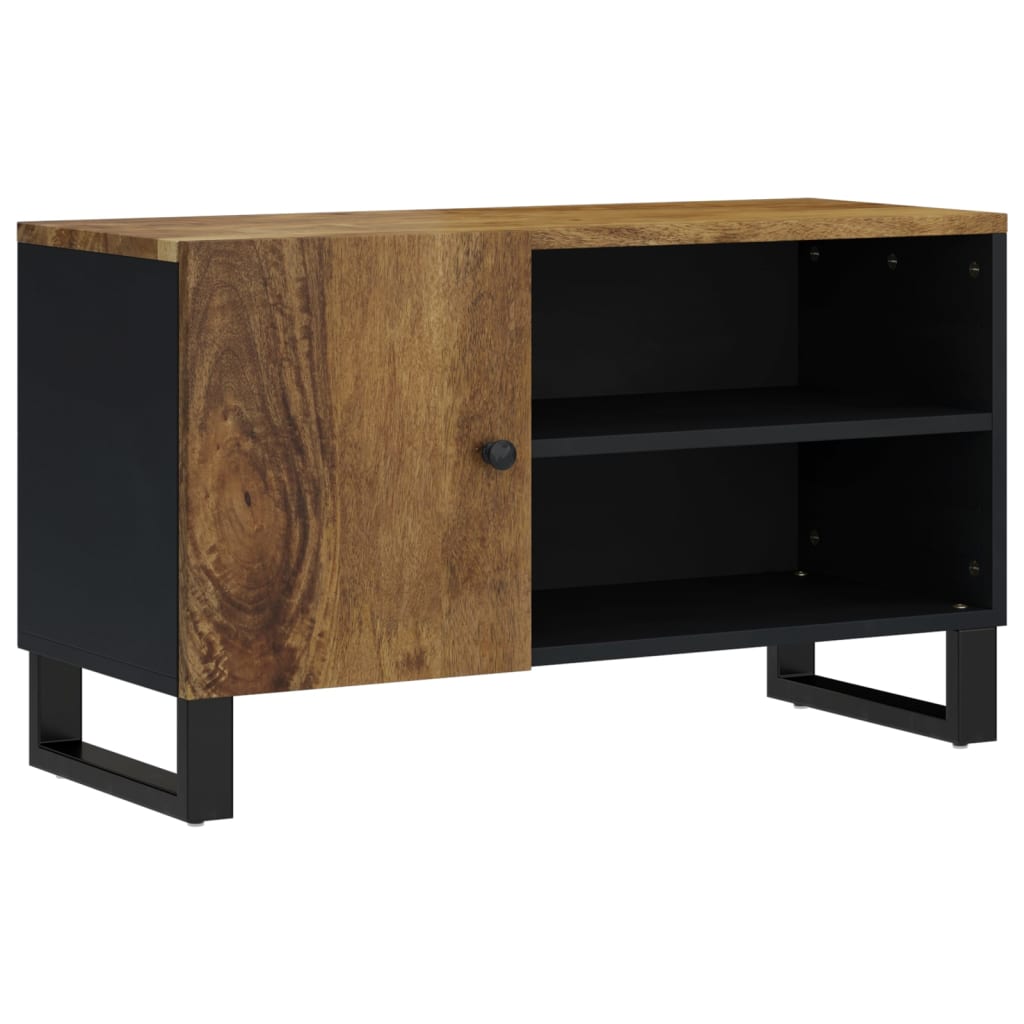 TV Cabinet 80x33x46 cm Solid Wood Mango&Engineered Wood