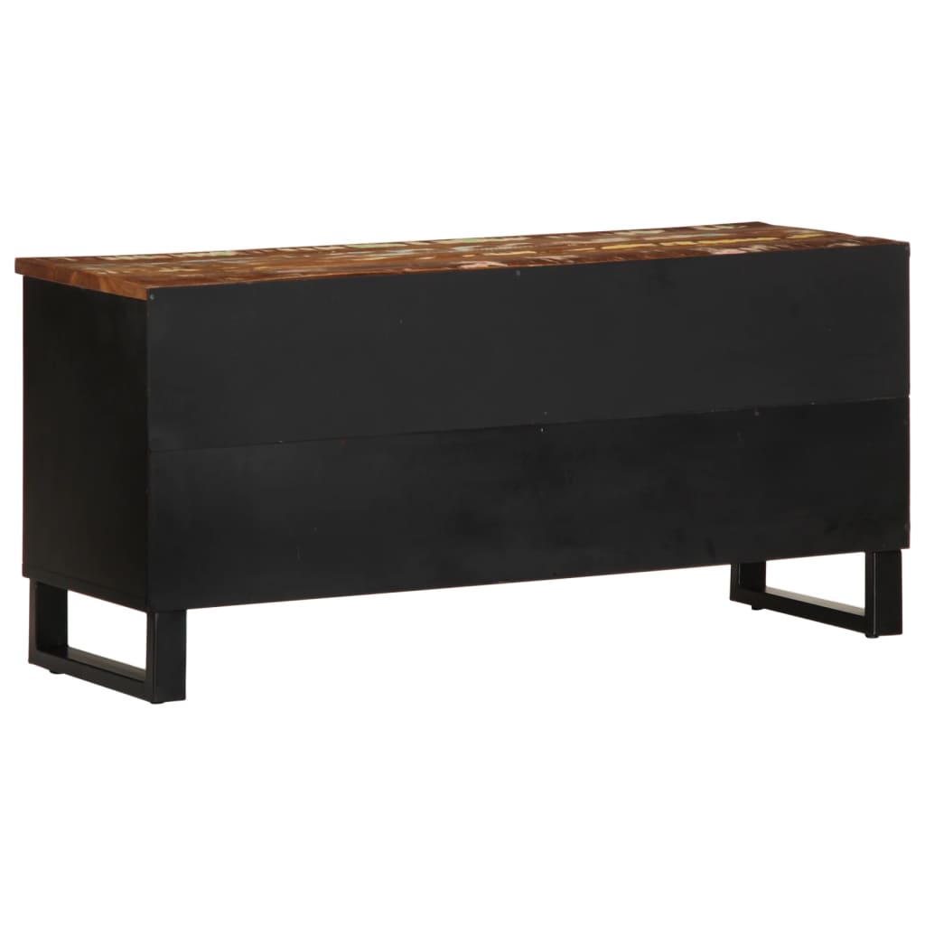 TV Cabinet 100x33x46 cm Solid Wood Reclaimed&Engineered Wood