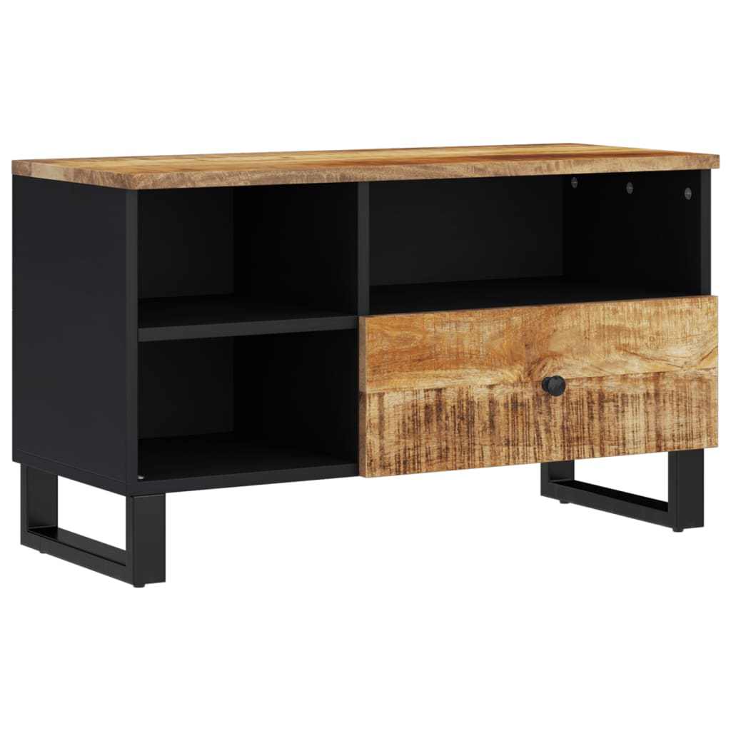 TV Cabinet 80x33x46 cm Solid Wood Mango&Engineered Wood