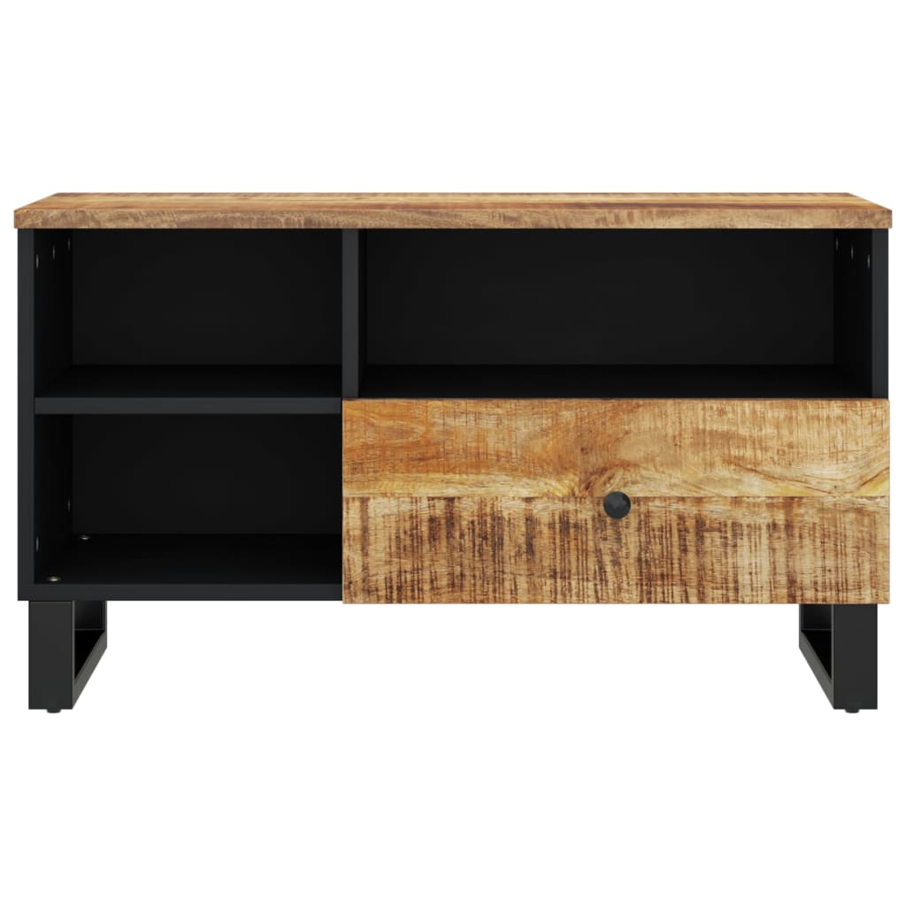TV Cabinet 80x33x46 cm Solid Wood Mango&Engineered Wood